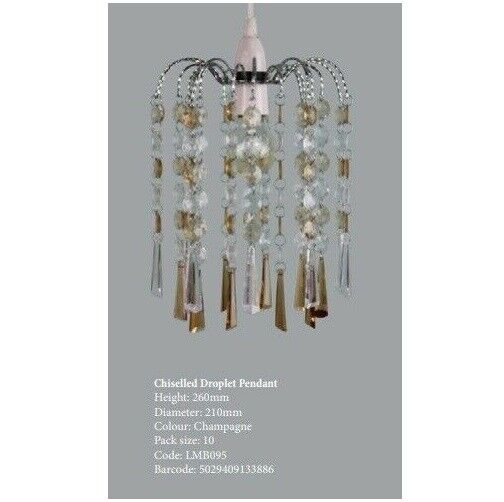 Modern Acrylic Hanging Crystal Droplet Chandelier