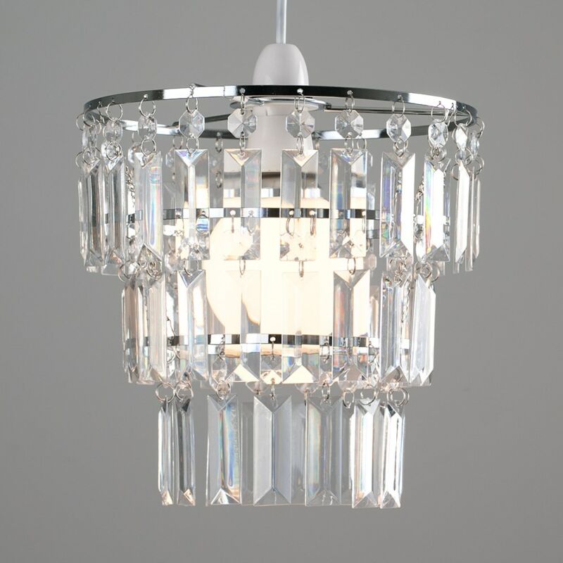 Lampshade Ceiling Pendant Light Shade Acrylic Crystal