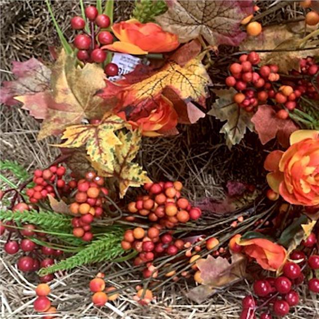 Autumn Glory Candle Wreath Holder