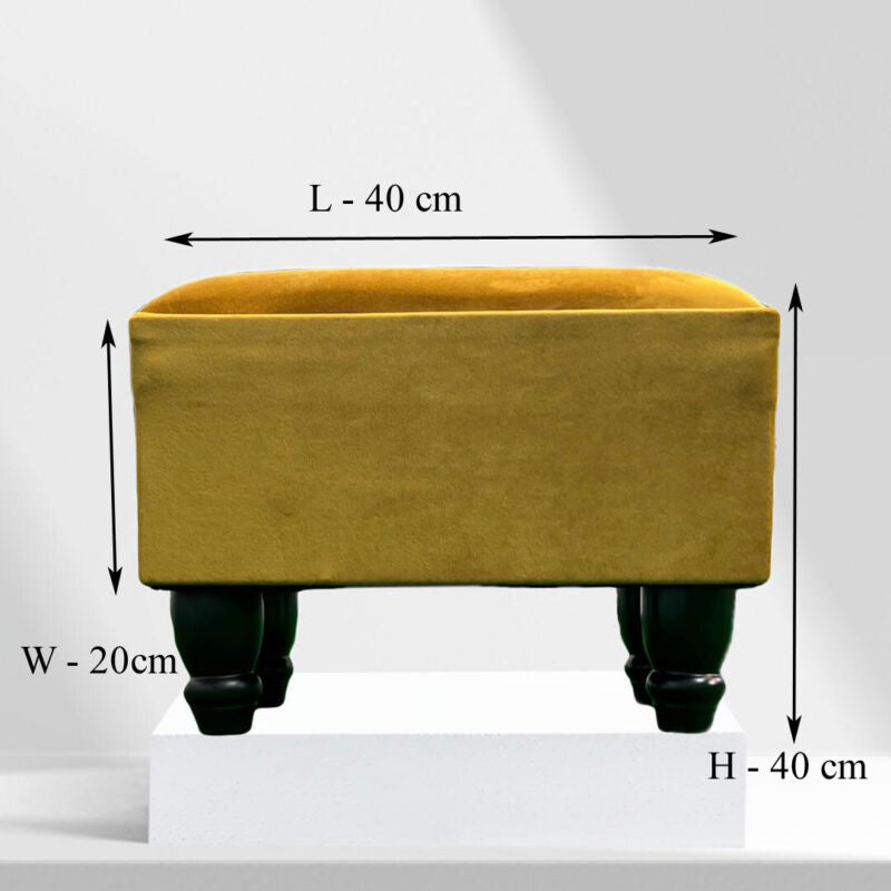 Ottoman Footstool Modern Rectangle Seat Footrest - Cints and Home