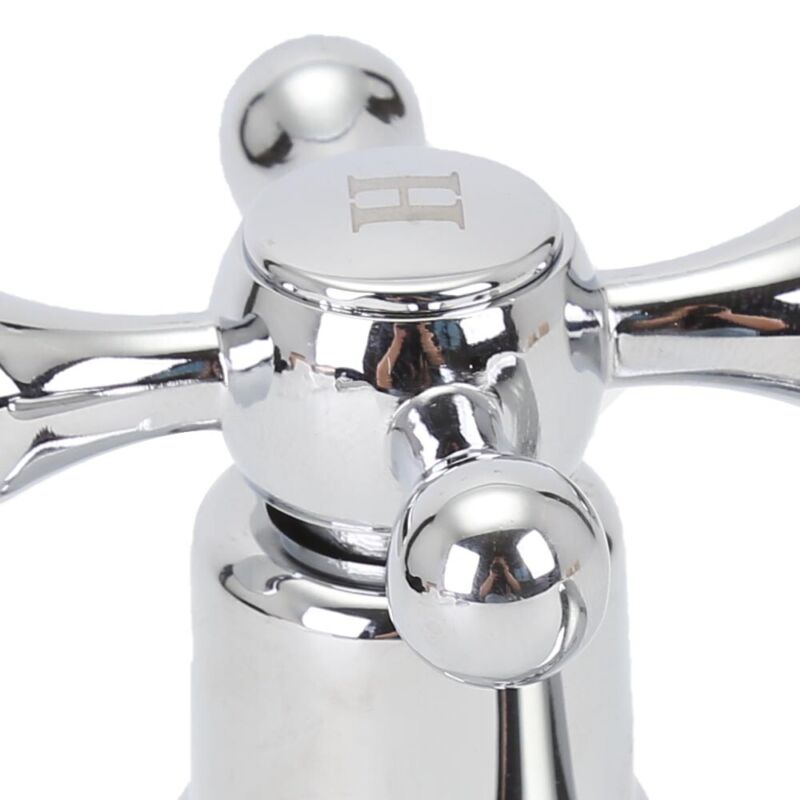 2X Taps Twin Hot and Cold Pair Tap Traditional Bath Bathroom - Cints and Home