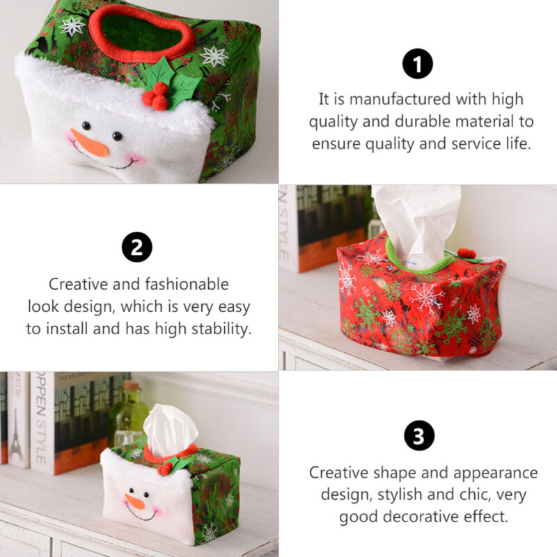 2pcs Christmas themed Cotton Tissue Box