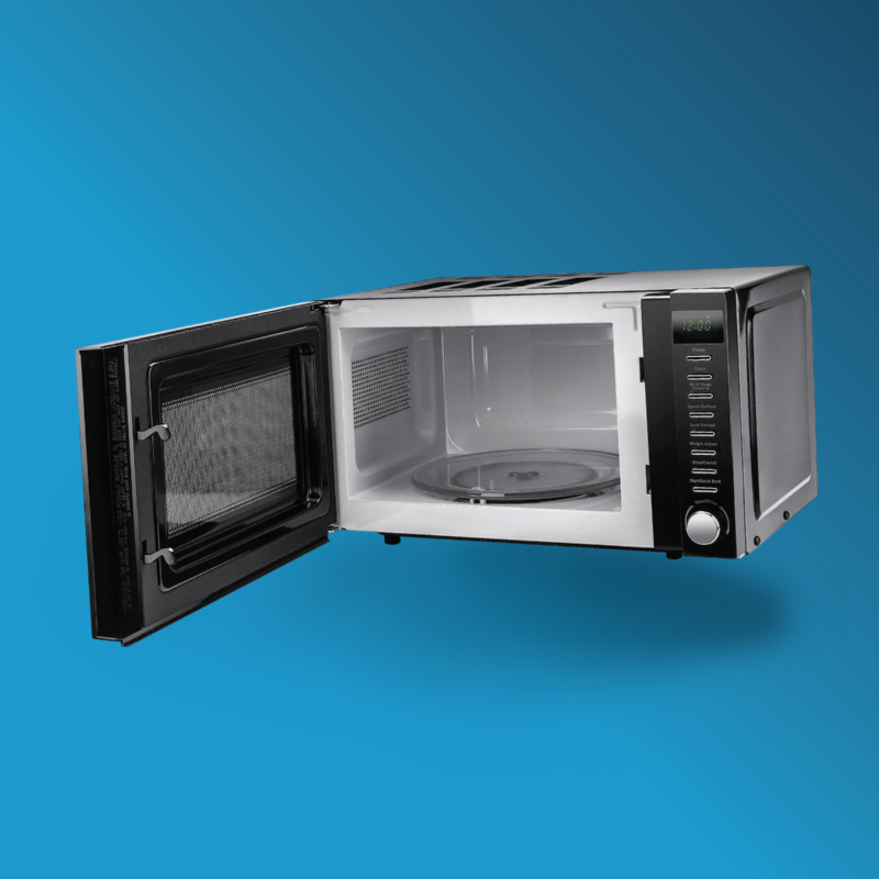800W Digital Microwave Oven 5 Power Levels 20L Black