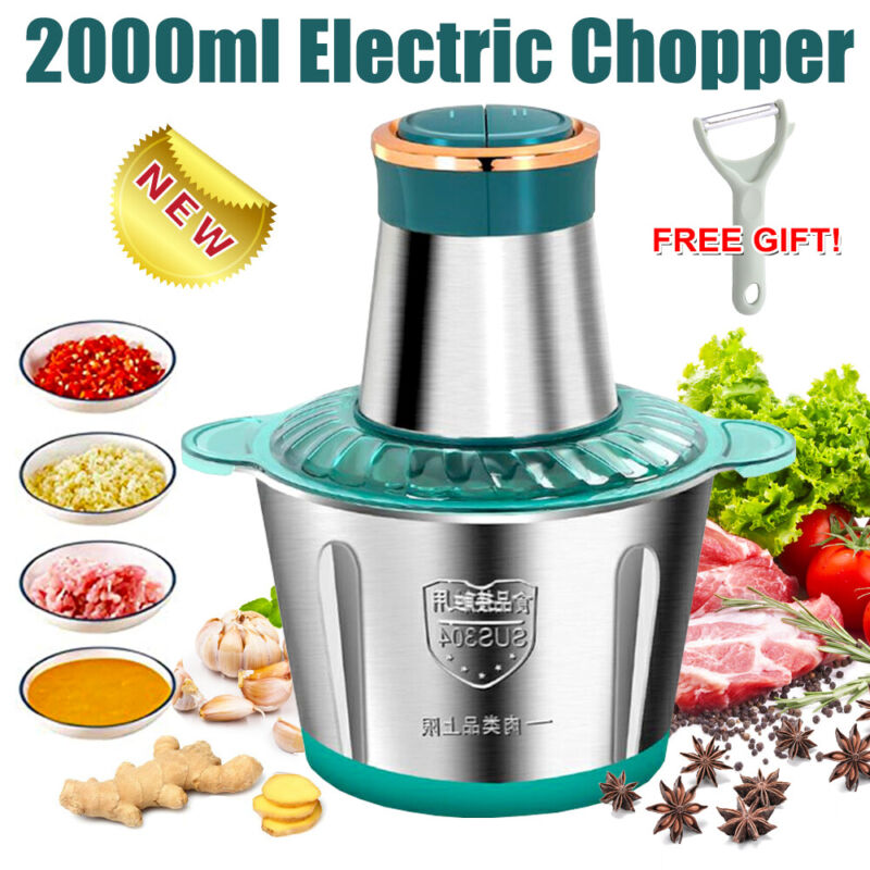 2000ml Electric Chopper Food Processor Multi Blender
