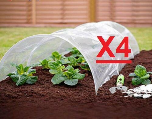 X4 Polytunnel Cloche Mini Garden Greenhouse