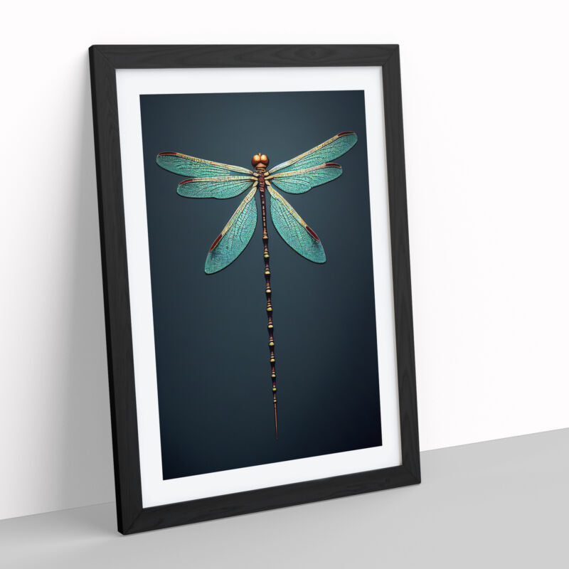 Dainty Dragonfly Framed Wall Art Canvas Painting - Cints and Home