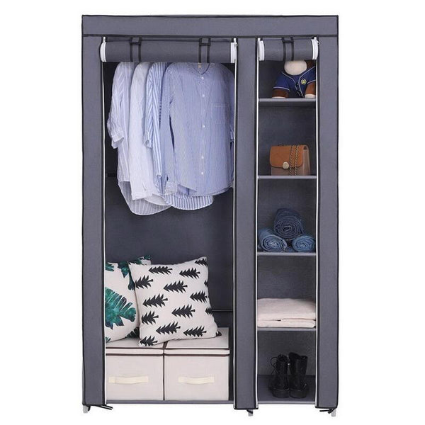 67" Portable Clothes Closet Wardrobe Non-woven - Cints and Home