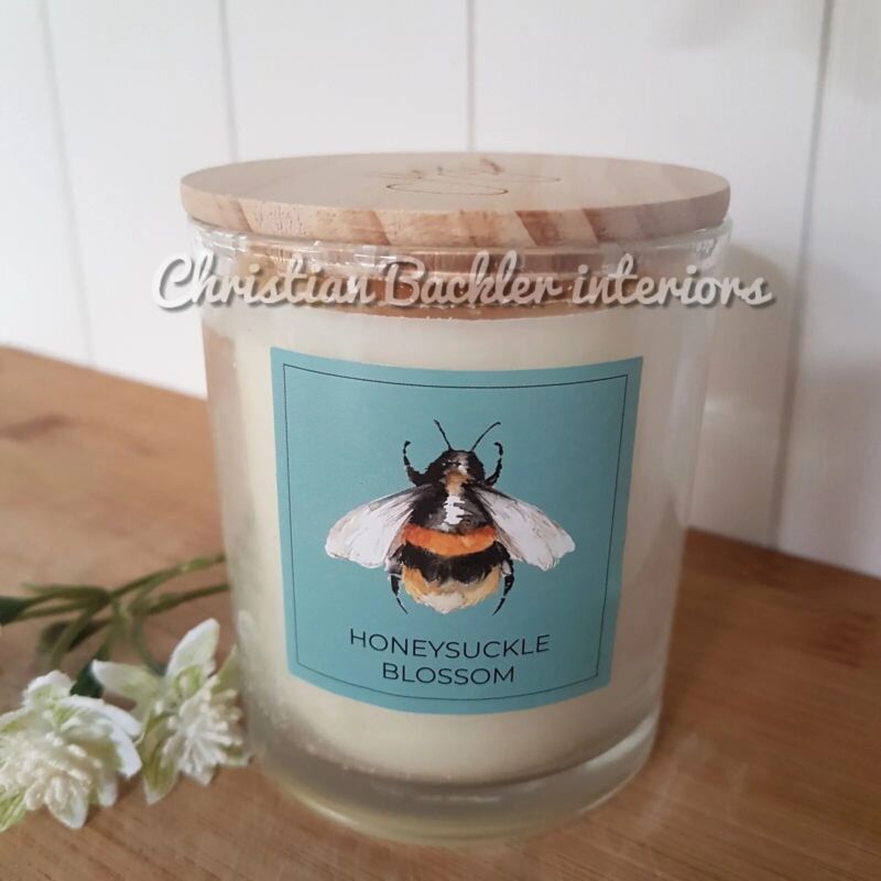 Bee Candle Honeysuckle Blossom Country Collection