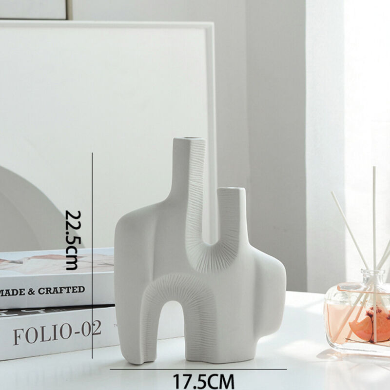 Nordic Donut Vase Irregular Ceramic Human Face