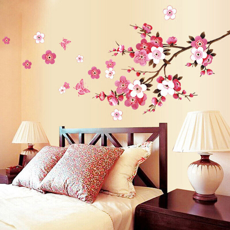 Large Cherry Peach Blossom Flower Wall Stickers - Cints and Home