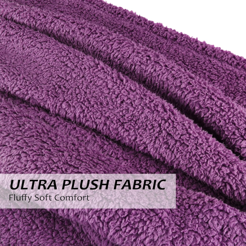 Purple Fleece Throw Blanket