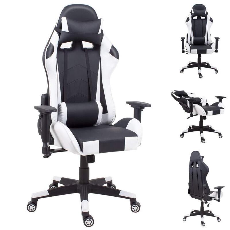 Racing Gaming Office Chair Executive Home Swivel Leather Sport Computer Desk - Cints and Home