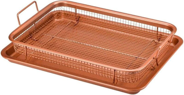 Copper tray set 2 pcs
