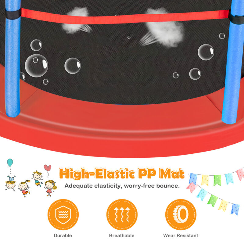5.5FT Trampoline Safety Net Enclosure Children Kids Jumper - Cints and Home