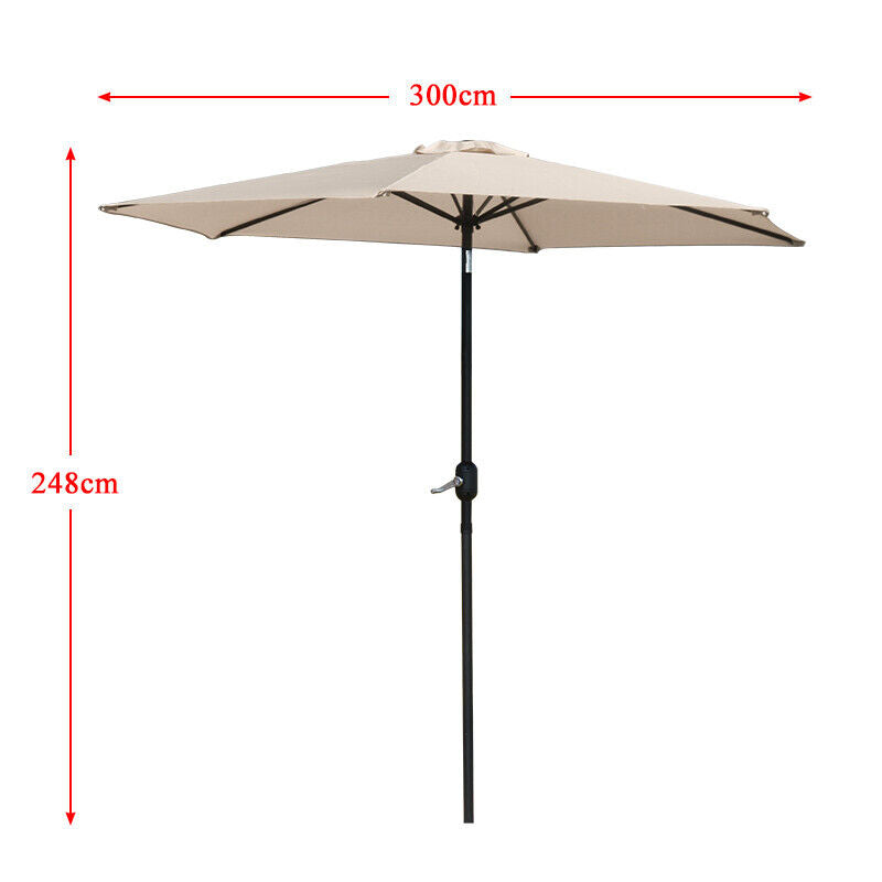 Umbrella Canopy Patio Garden Sun Shade 3 Color