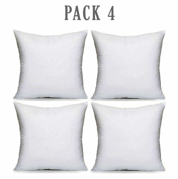 Pack of 4 Extra Deep Filed 18x18 Inches Cushion Pads