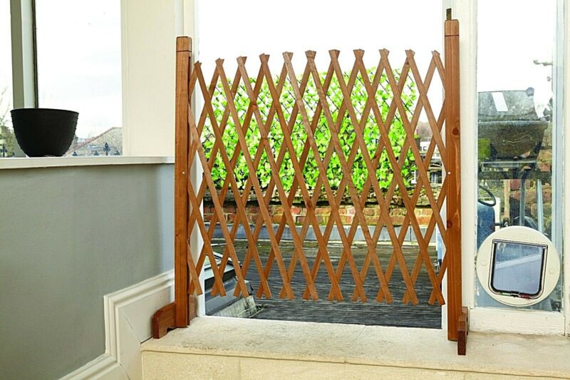 Expanding Portable Fence Wooden Screen Gate