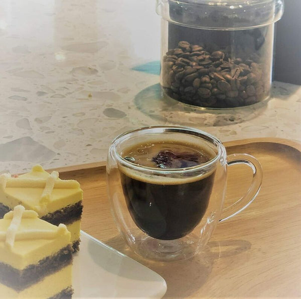 Double Wall Insulated Glass Coffee Glass Mug