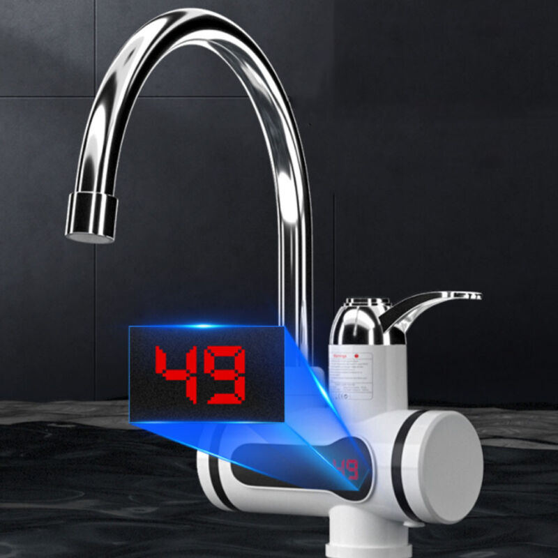 360° Kitchen Electric Heater Instant LED Faucet - Cints and Home