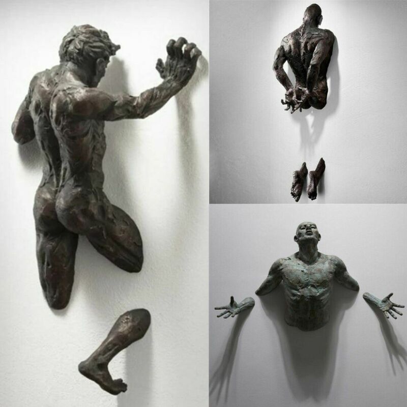 Abstract Character 3D Wall Statue Sculpture - Cints and Home
