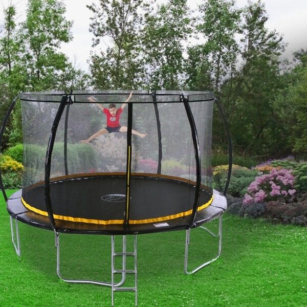 12ft Premium Trampoline With Enclosure, Net, Ladder and Anchor Kit - Cints and Home