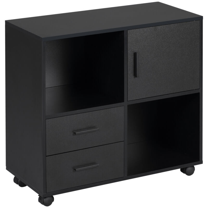 Printer Stand Mobile Office Storage Cabinet with Shelves Drawers - Cints and Home