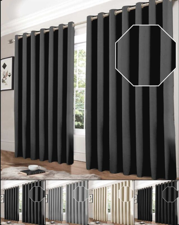 Thermal Thick Blackout Curtains Ready Made