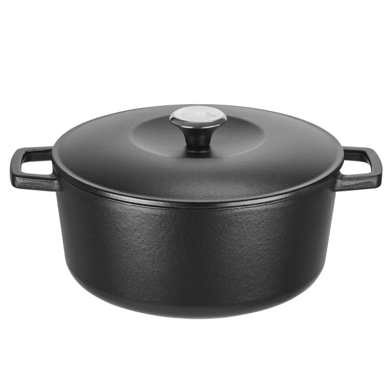 Cast Iron Casserole Pot Stew Dish Oven Safe Self