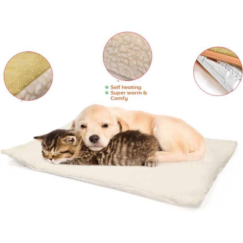 Self heating pet blanket pad pet bed