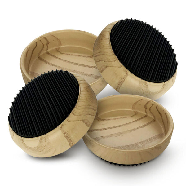 4 Rubber Base Castor Cups Non-Slip Wooden Floor Sofa