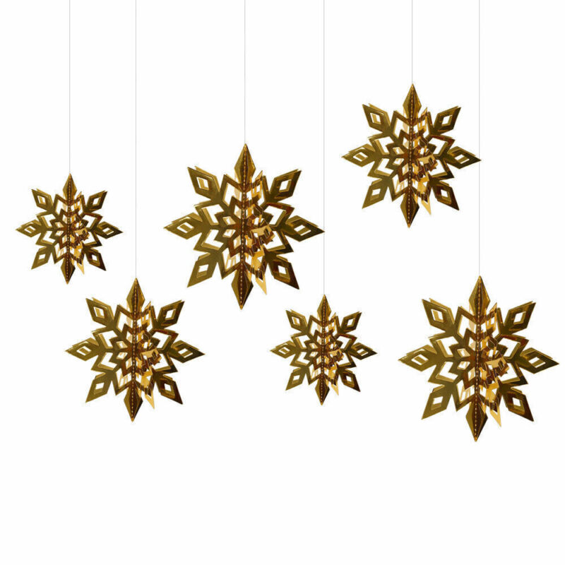 3D Snowflakes Stars Hanging Ornaments