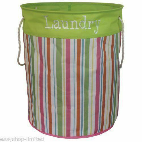 Fabric Laundry Collapsible Hamper Foldable Washing Bin Basket Clothes Bag Home