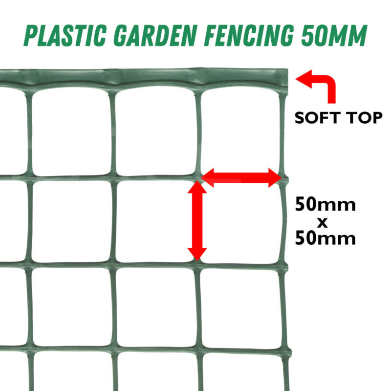 Mesh Garden Fencing Plastic Plant Support Boarder Barrier Safety Protection