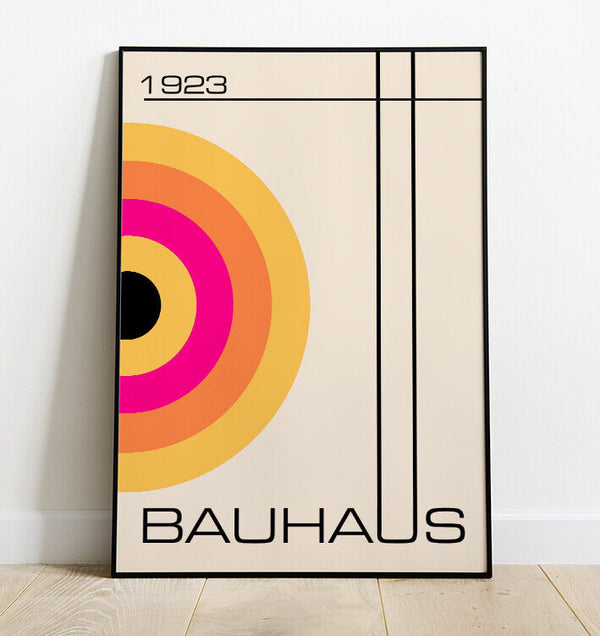 Bauhaus Wall Art Print, Retro Vintage Minimal - Cints and Home
