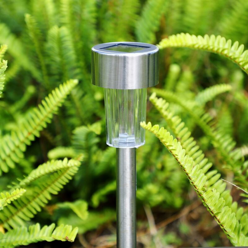 10 X Stainless Steel Solar Powered Garden lights - Cints and Home