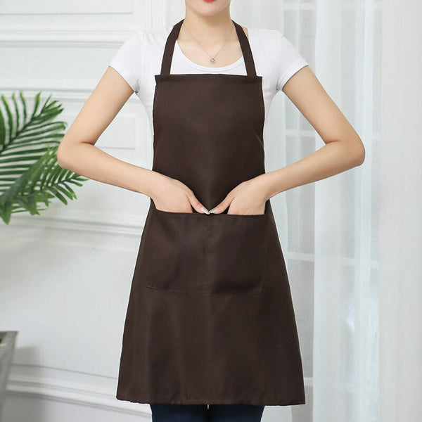 NEW PLAIN APRON UK With Front Pocket Chefs