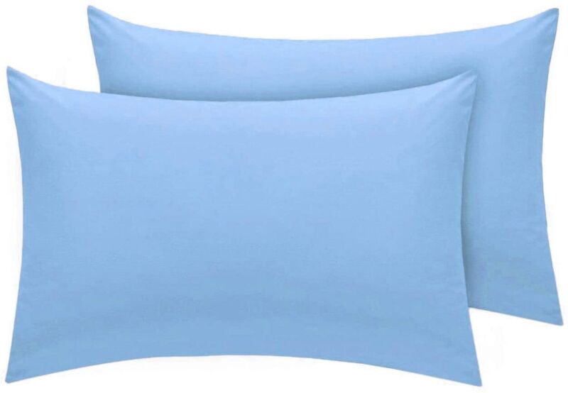 2 X Pillow Case Luxury Polycotton Housewife