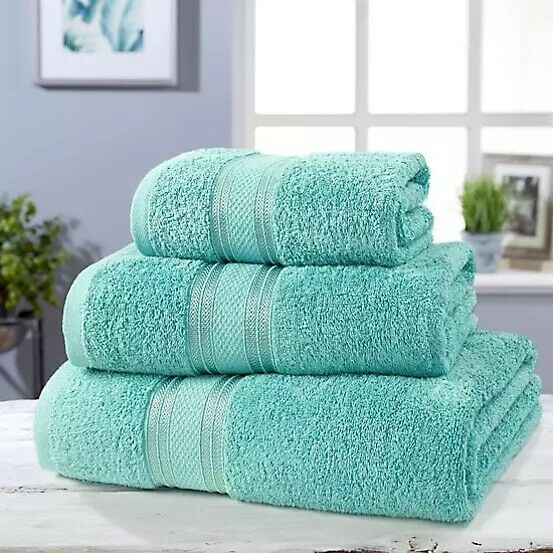 Luxury Soft Cotton Towel Set Duck Egg - Cints and Home