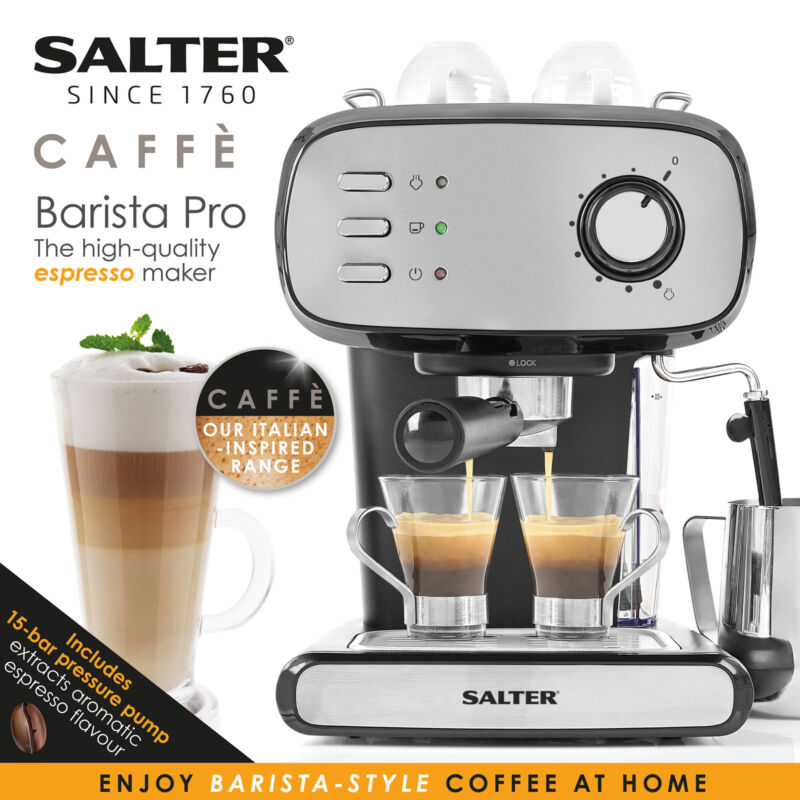Salter Coffee Machine Espresso Maker Caffé Barista