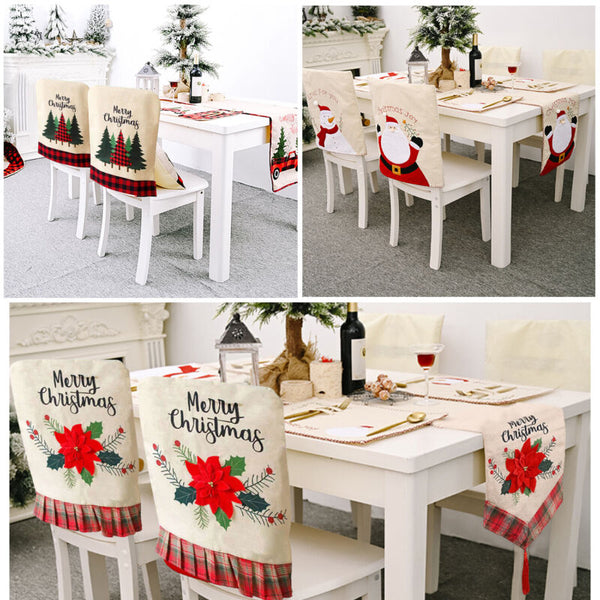 Christmas Table Runners and Chair Back Covers