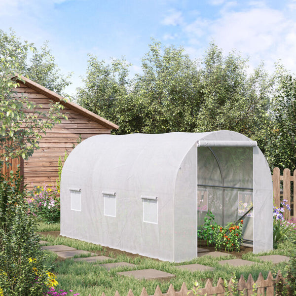 Large Walk-in Greenhouse Poly Tunnel Galvanised