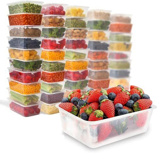 Clear Plastic Quality Containers Tubs with Lids