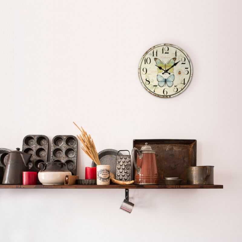 Vintage Rustic Wooden MDF Wall Clocks