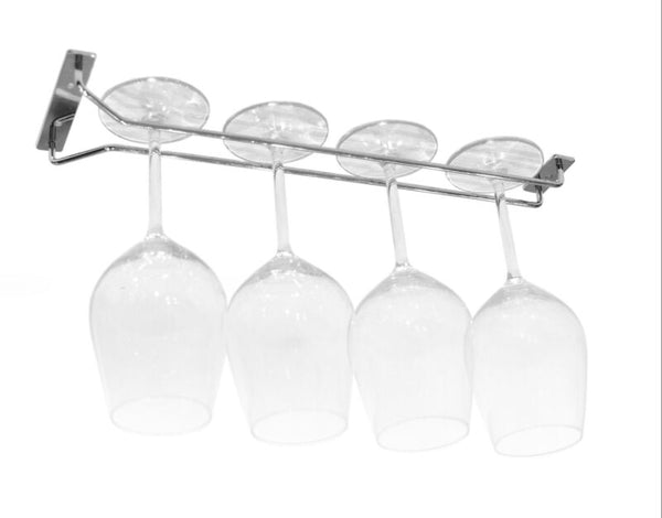 Wine Glass Holder Chrome Cabinet and Bar Hanging