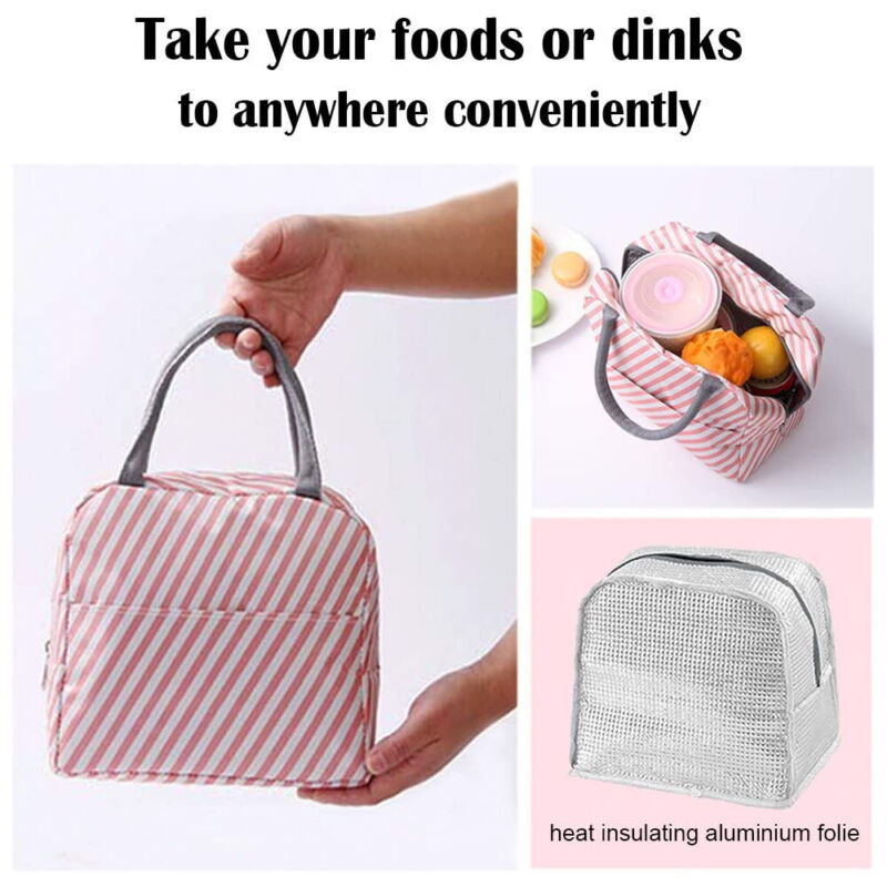 Lunch Box Lunch Bag Cooler School Picnic Handbags
