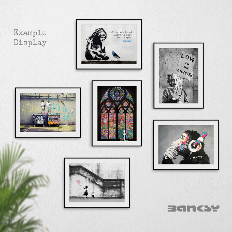 Banksy Prints Wall Art Pictures Graffiti Artwork - Cints and Home