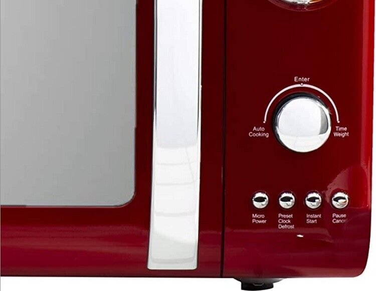 Microwave 20L Digital Timer 5 Power Setting 800W Red