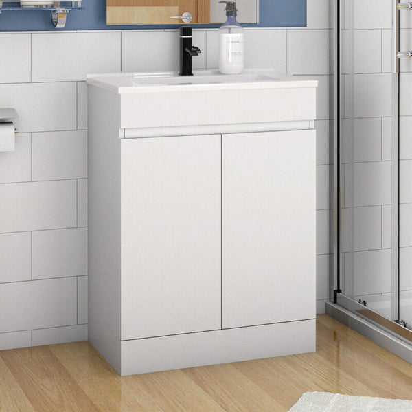 500mm 600mm White Bathroom Sink and Cabinet