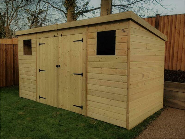 WOODEN TONGUE AND GROOVE PENT SHED - Cints and Home