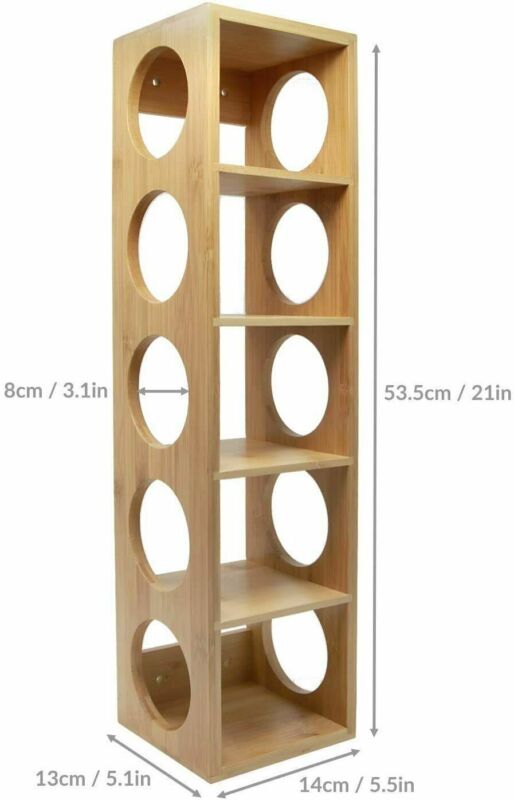 Bamboo Wood Stackable Wine Rack Stand Holder